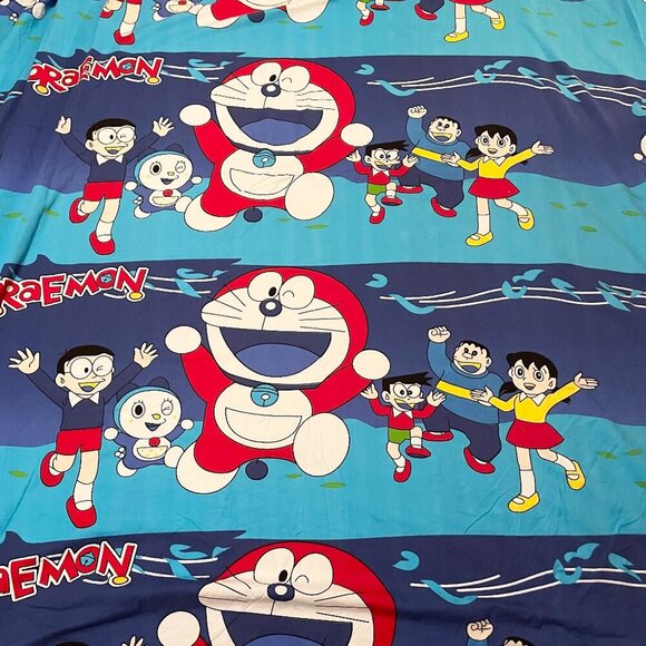 Doraemon Full Double Flat Bed Sheet - Picture 1 of 15